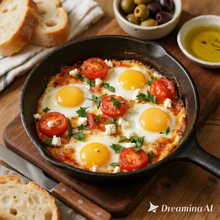 Mediterranean Baked Feta Eggs