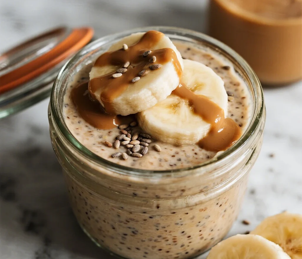 Banana & Peanut Butter Chia Seed Pudding