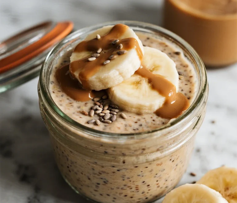 Banana & Peanut Butter Chia Seed Pudding
